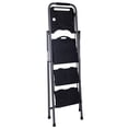 thumbnail image 3 of Costway Échelle Plateforme 3 Marches Pliable Gain de Place 330lbs avec Plateau, 3 of 6