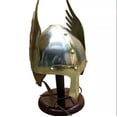 thumbnail image 2 of Medieval Era Warrior Helmet | Barbuta Crusader Knight Templar Armour Greek Steel Centurion Helmet | Halloween LARP, 2 of 4