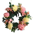 thumbnail image 1 of Rosa guirnalda artificial tela simulación flor guirnalda puerta boda decoración floral falsa tholdsy HA7880-00B, 1 of 3