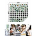 thumbnail image 4 of Green Eucalyptus Leaves Cloth Napkins Set of 6 Reusable Dinner Napkins, Daisy Floral Cocktail Napkin Washable Table Napkins for Wedding/Holiday Party/Baby Shower 20"x20", 4 of 7