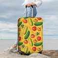 thumbnail image 3 of Lsque Colorful Vegetables Printed Luggage Cover, Travel Luggage Protector,Scratch and Dirt Resistant, Fits 18-32 Inch Luggage - Medium, 3 of 9