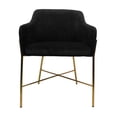 thumbnail image 2 of SILLA OCASIONAL ÓRVEL VELVET NEGRO PATAS GOLD, 2 of 4