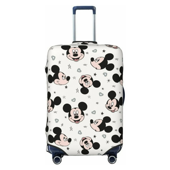 Mickey Cartoon Luggage Covers,Travel Suitcase Cover Protector Fits 18-21 Inch Luggage,Washable Baggage Covers(S)