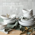 thumbnail image 3 of over&back Coupe Dinnerware Set - Porcelain Dishes - Comes with 4 Dinner Plates, 4 Salad Plates, 4 Cereal Bowls, and 4 Dinner Bowls - 16-Piece All-Occasion Place Settings - Glossy White, 3 of 8