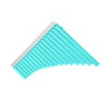thumbnail image 4 of Flute Instrument, 18-pipe Pan Flute Flute Flautas Musicales with a Carry Bag for Beginners Learning Teaching with User Manual, 4 of 7