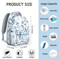 thumbnail image 6 of "Sunflower Wildflower Backpack for Women - Fashionable Floral Print School Bag with Laptop Compartment, Durable Water-Resistant College Backpack for Teens & Adults", 6 of 6