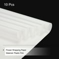 thumbnail image 3 of Unique Bargains Flower Wrapping Paper Pure White 22.8'x22.8' Waterproof 10 Pack, 3 of 5