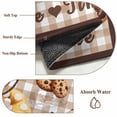 thumbnail image 6 of Bathroom Rugs 2x3 Ft, Farmhouse Coffee Time Non Slip Area Rugs for Kitchen Bedroom Entryway, Vintage Gnomes Desserts Khaki Plaid Washable Carpet Runner Rug Floor Mats for Bedroom Home Decor, 6 of 8