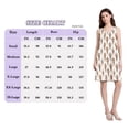 thumbnail image 4 of FORMRS Summer Dress for Women Loose U Neck Sleeveless Midi Beach Sundresses with Pockets, Brown Ice Cream Pattern, 4 of 8