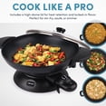 thumbnail image 4 of Aroma® Professional 5Qt. Electric Wok ， Black， New (AEW-307), 4 of 6