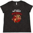 thumbnail image 3 of Inktastic Funny First Rodeo Cowboy Women's Plus Size T-Shirt, 3 of 5