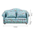 thumbnail image 6 of Homerr Dollhouse Living Room Furniture Miniature Sofa Set 1/6 1/12 House Furniture Couch Model with Pillow Sofa Figurine Royal Style Good Detail Microscale Scene Photo Prop Miniature, 6 of 10