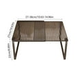 thumbnail image 3 of Expandable Stackable Cabinet Storage Shelf Organizer | Metal Rack for Kitchen Pantry Bathroom Countertop | Space Saving Shelf for Home Office Desk Wardrobe, 3 of 6