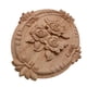 thumbnail image 5 of Flower tallado Apliques de madera natural for muebles Muebles sin pintar Molduras de madera Descalen Estatuilla decorativa, 5 of 7