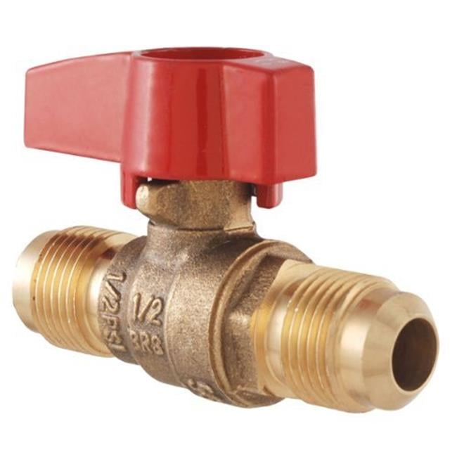Homewerks Faucet 201561 Gas Ball Valve Flare 0.5 in. Brass Walmart