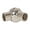 Polished Nickel, variant on B&P Lamp® Die Cast Brass Swivel with a Slotted Screw, 1/4IP on Each End, Unfinished