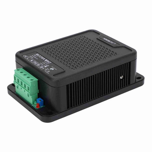 Generator Chargeur de Batterie Acide - Charge Intelligente à 3 Étapes (Charge Rapide à Courant Constant, Limitation de Courant, Flotteur d'Écoulement) - Sortie 12V, Entrée AC 95-280V - Coque en Alliage d'Aluminium, Léger et Haute