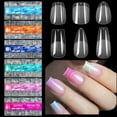 thumbnail image 4 of Milue Press Nails Extra Long Square Full Cover Coffin Nail Tips High Quality Fake Nail, 4 of 21