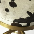 thumbnail image 6 of Beaumont Lane 39" Industrial Cast Iron Adjustable Bar Stool in Gold, 6 of 6