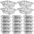 thumbnail image 3 of 50 Uds. Bandejas para hornear de papel de aluminio, bandejas desechables de papel de aluminio para llevar, bandejas para hornear pasteles, 3 of 6
