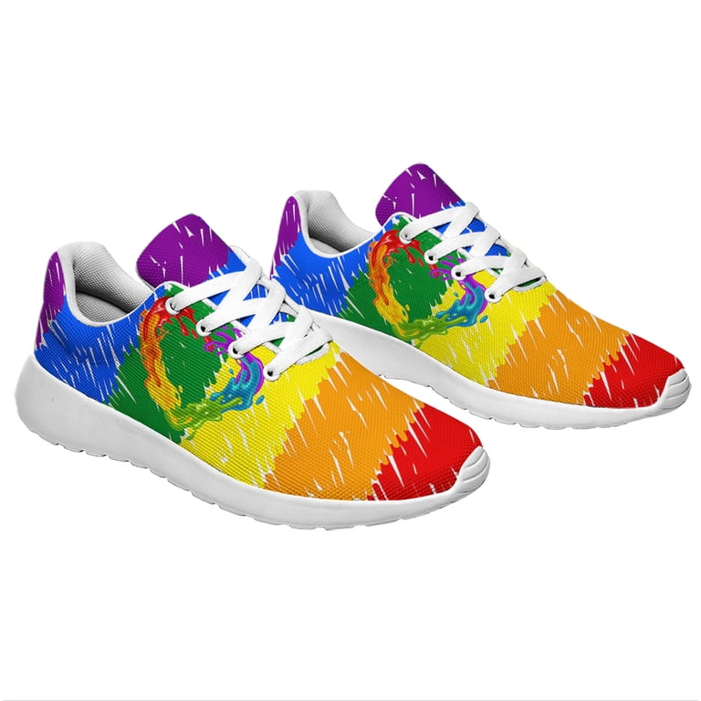 Unisex Fashion Rainbow Shoes, LGBT Sneakers for Men Women  display picture 2