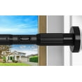 thumbnail image 1 of Black Shower Curtain Rod Adjustable 41 to 126 Inch, Spring Tension Curtain Rods Telescoping Curtain Rod for Bathroom, Windows, Kitchen, Room Divider, No Drilling, No Slip, No Rust, 1 of 15