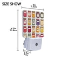 thumbnail image 4 of Yayeee LED Plug in Night Light for The Home with Auto Dusk to Dawn Light Sensors, 2 Pack, Colorful Jam Jars, 4 of 6