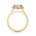 thumbnail image 4 of IGI Certified Lab Grown Diamond Engagement Ring | Center 9MM Cushion Cut Floral Halo Solitaire Wedding Rings For Women In 18K Solid Rose Gold | F-G, VS-SI Quality (3.50 Ctw) Ring Size-5.5, 4 of 7