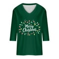 thumbnail image 4 of Christmas Sweatshirts for Women Crop Sweatshirts Trendy Fall Tops Casual Active Long Sleeve Tops Tight, 4 of 5