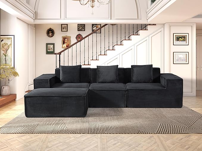 L shape modular sectional sofa