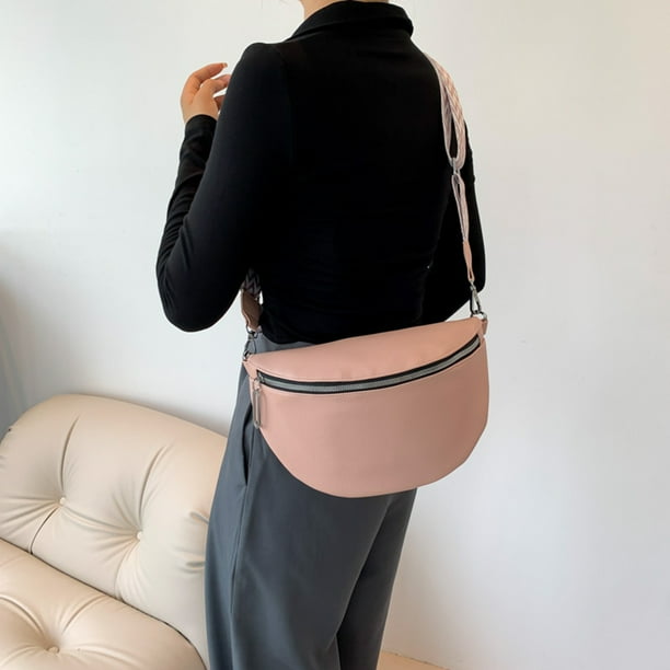 Bolso de hombro para mujer con cremallera rinonera para fiesta festival deportes bolso de hombro FLhrweasw Nuevo Walmart en linea