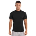 thumbnail image 1 of XUNZOO T-Shirt de Base à Col Montant Ajusté Décontracté Thermique pour Homme, Col Roulé, Léger, Manches Courtes, Noir G, 1 of 7