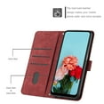 thumbnail image 5 of Wallet Case for iPhone 13 Pro, Premium PU Leather Flip Case Card Slots Holder, Luxury Kickstand Function Book Folding Folio Cover with Wrist Strap for iPhone 13 Pro, Red, 5 of 10