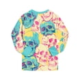 thumbnail image 6 of NIEWTR Girls Boys Halloween Pajamas Boys Pjs Set Funny Graphic Print Long Sleeve and Pants Jammies 2 Piece Boys Sleepwear Lounge Clothe Kids Fall Outfits, 6 of 9