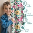 thumbnail image 3 of Blackout Kids Curtains,Pioneer Flower Floral Print Pattern Childrens Insulated Curtains Set Of 2,Bedroom Essentials,Toddler Room Decor 42"x84", 3 of 5