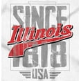 thumbnail image 2 of Illinois IL Vintage Athletic Letters Men's Graphic T Shirt Tees Brisco Brands S, 2 of 4