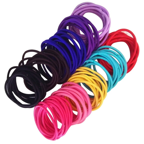 50 Pcs Small Rubber Bands High Elasticity Hair Ties Hairdos
