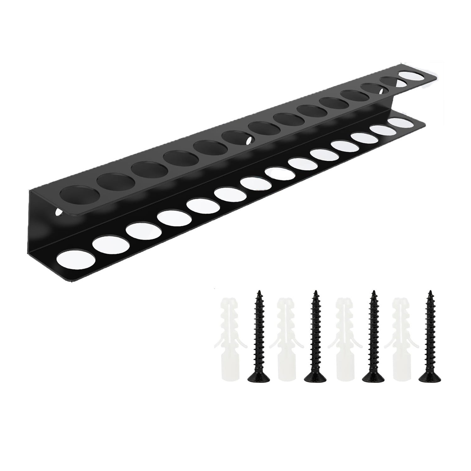 Venoro Wall-Mounted Screwdriver & Pliers Display Rack | Multi-Hole Tool Organizer