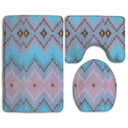 Mint and coral rug