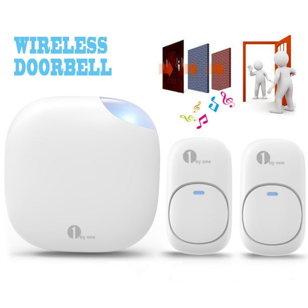 1byone Wireless Doorbell kit 500ft with Christmas, Birthday 36 Chimes