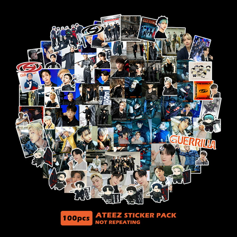 ATEEZ STICKERS, 92 Assorted Ateez Stickers, Ateez Fever Stickers