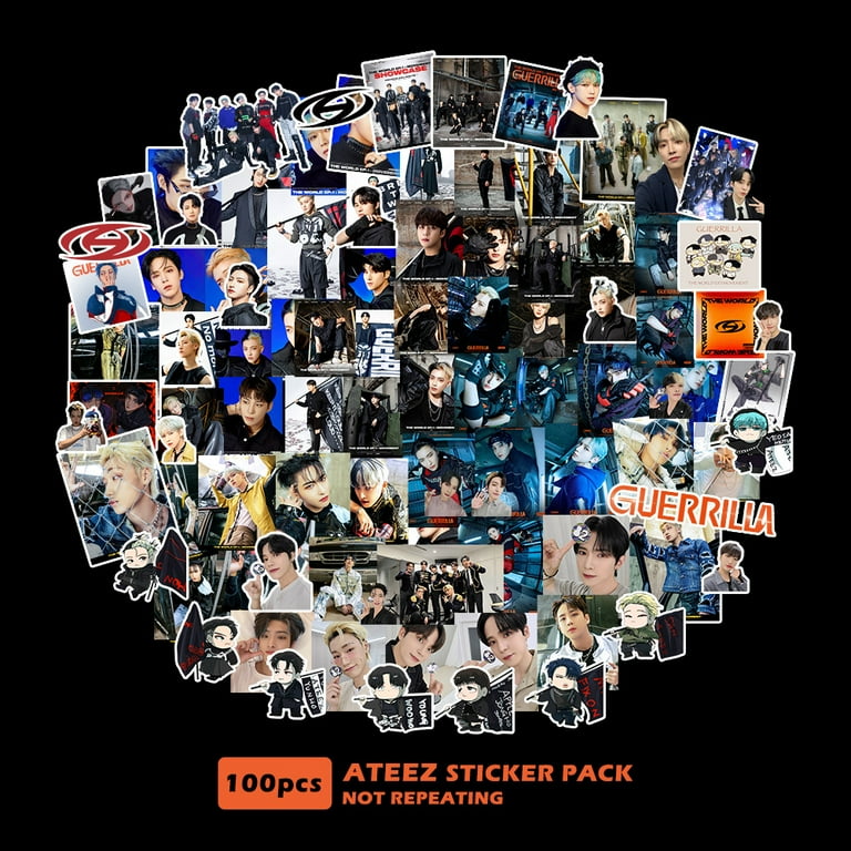 100 Pcs ATEEZ Sticker Pack 2022 ATEEZ MOVEMENT Album