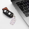 thumbnail image 6 of Naloa Lavender Flowers Print Keyfob with Split Key Ring and Print Labels, Key Labels Key Chain Tags, Luggage Tags, Car Key Chain Ring Keyfob Gift, 6 of 7