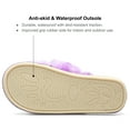 thumbnail image 5 of Barerun Women Plush Memory Foam Comfort Fuzzy Fluffy House Slippers, Purple, 5 of 7