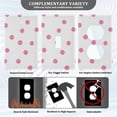 thumbnail image 3 of Yayeee Toggle Light Switch Wall Plate 1-Gang 4.5"x2.7" Home Decorative Outlet Cover, Pink Polka Dots, 3 of 7