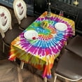 thumbnail image 2 of Colorful Rainbow Tie Dye Spiral Pattern Rectangle Tablecloth 60"x102",Waterproof Polyester Rectangle Table Cloth, Wipeable Spillproof Polyester Tablecloth for Dining, Camping, Indoor and Outdoor, 2 of 6