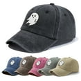thumbnail image 2 of Ghost Embroidered Hat Baseball Cap Ghost Face Gifts for Dad Men Women, 2 of 9