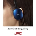 thumbnail image 4 of JVC Auriculares planos y plegables, color blanco, planos, en la oreja, con enchufe delgado para teléfono chapado en oro de 3,94 pies HAS160W, 4 of 5