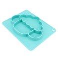 thumbnail image 3 of unbranded Kids Dishes Silicone Plate Green Circular Hole Design Stain Resistant 1Pcs, 3 of 6