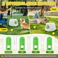 thumbnail image 2 of TOPCHANCES Automatic Tennis Ball Launcher for Dogs, Interactive Dog Toys for Samall & Medium Dogs, Dog Ball Thrower with 3 Launching Distance (19/32/45 ft), 5 Balls Included (Green), 2 of 7